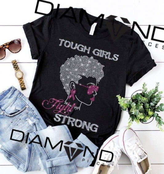 Tough Girls Fight Strong Rhinestone