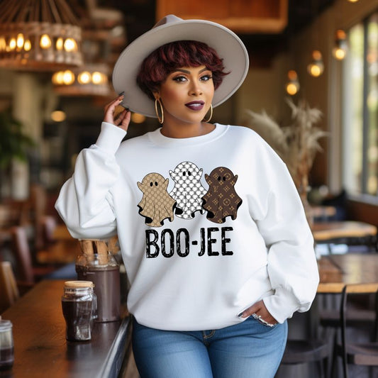 Boo-Jee Designer Ghost Top | Luxe Fall Graphic Top