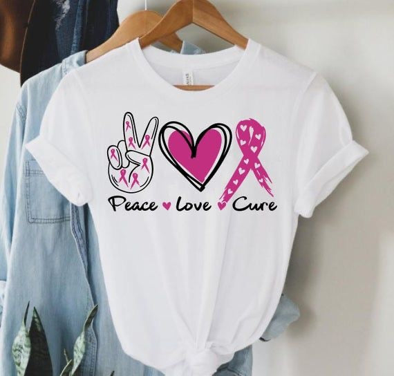 Peace • Love • Cure Breast Cancer Awareness