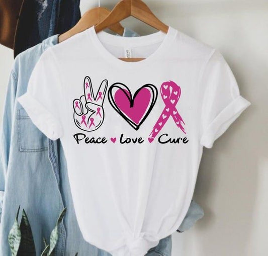 Peace • Love • Cure Breast Cancer Awareness