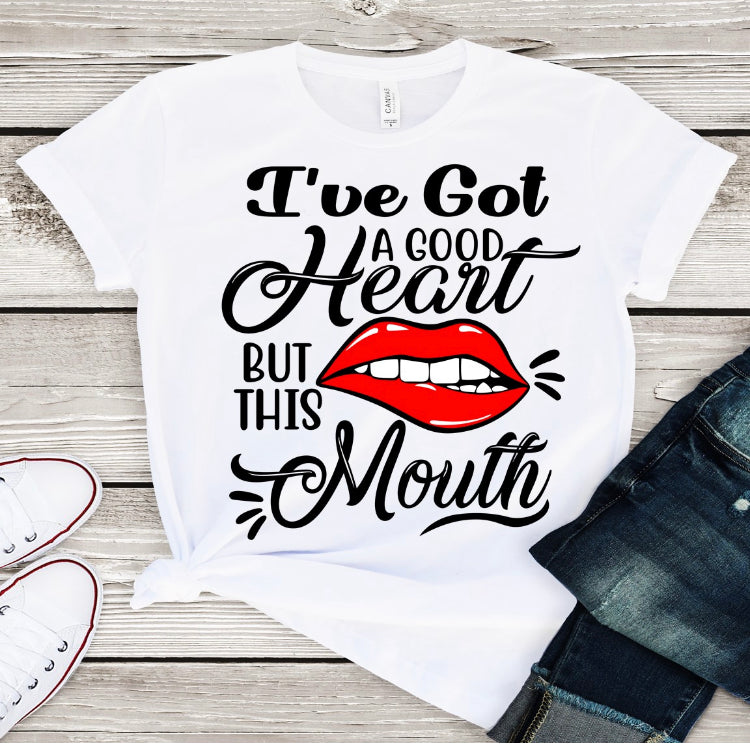 I’ve Got a Good Heart But This Mouth – Bold Grace & Grit Top