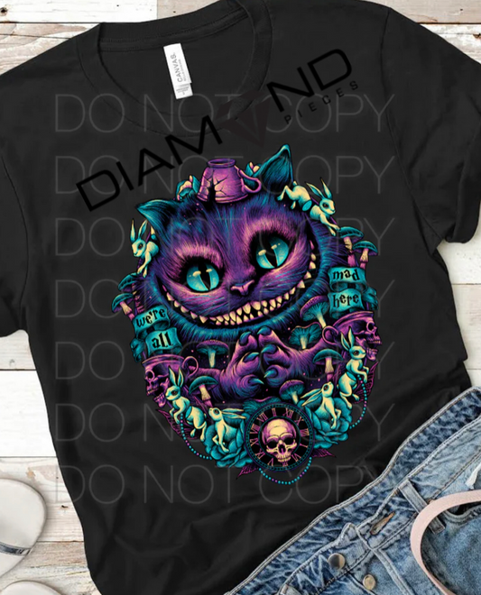 We’re All Mad Here Halloween Graphic Tee