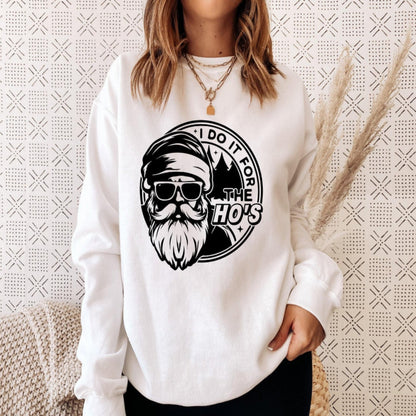 I Do It For the Ho’s Santa Top – Funny Christmas Top