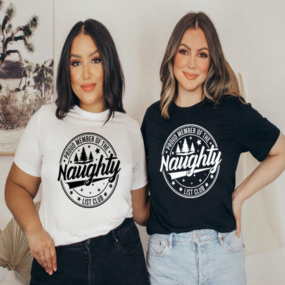 Naughty List Club Holiday Tee | Unisex Christmas Shirt