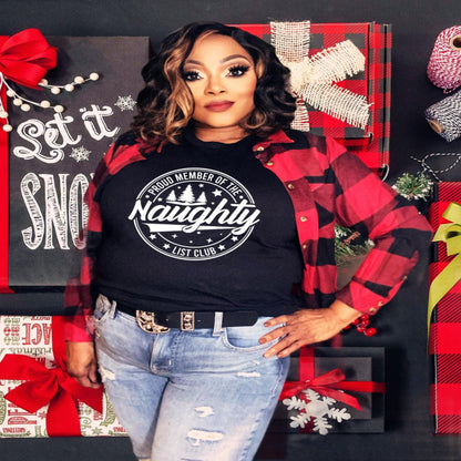 Naughty List Club Holiday Tee | Unisex Christmas Shirt